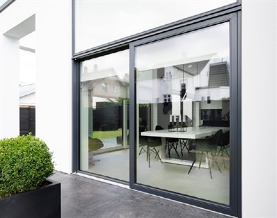 Hliníkové dvojité posuvné sklenené dvere online